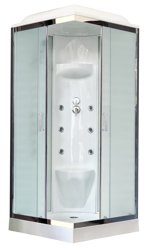 Душевая кабина Royal Bath  90HP7-WC-CH (белое/матовое) 90x90x217