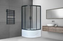 Душевой угол Royal Bath RB 100BK-T-BL прозрачное